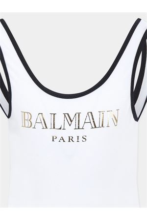 Logo-Print Swimsuit BALMAIN PARIS KIDS | BWCA3DZ0005100OR